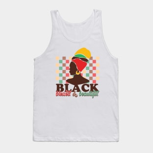 Black Blessed And Beautiful, Black History Month Tank Top